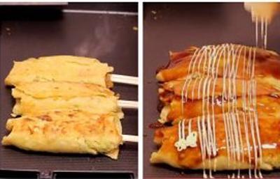 Chopsticks Roll Okonomiyaki recipe