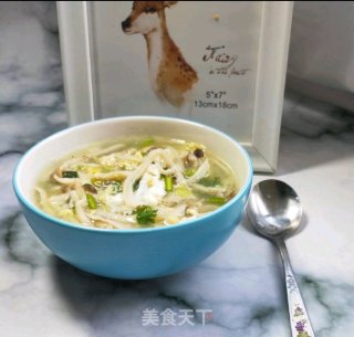 Crab and Mushroom Egg Soup recipe