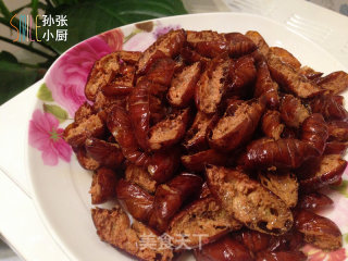 Dry Stir-fried Silkworm Pupa recipe