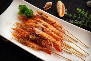 #aca烤明星大赛# Sea Salt Grilled Prawns recipe