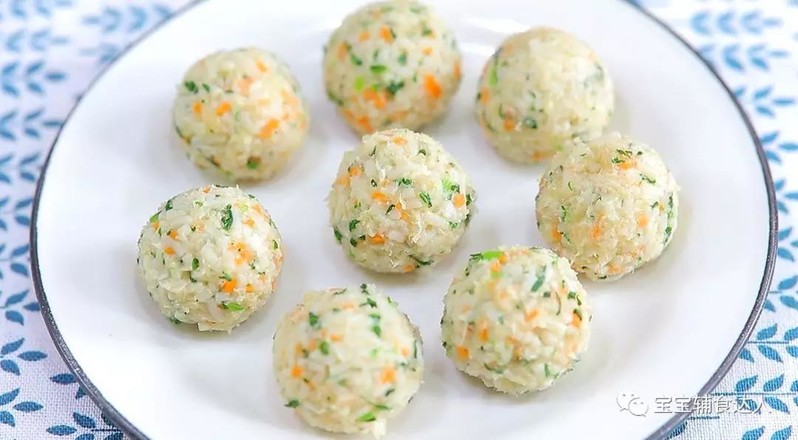 Baby Food Supplement Recipe with Noodles, Seasonal Vegetables and Chicken Meatballs recipe