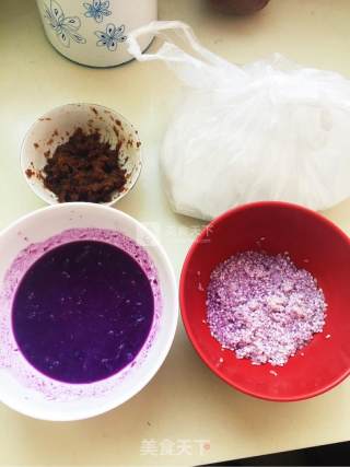 Date Puree Purple Potato Rice Cake recipe