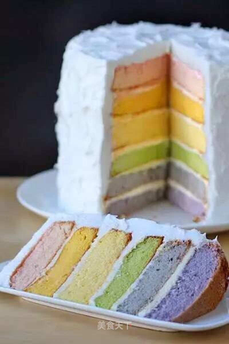Vegetable and Fruit Rainbow Cake recipe
