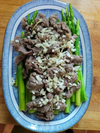 Boiled Beef and Asparagus recipe