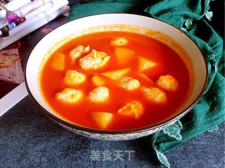 Minced Chicken and Tomato Soup recipe