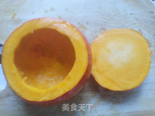 Pumpkin Cup with Glutinous Rice recipe