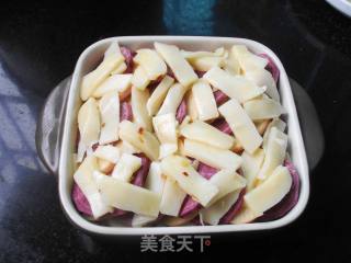 Apple and Purple Sweet Potato Baked Shell Noodles recipe