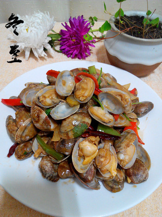 Spicy Fried Flower Clams recipe