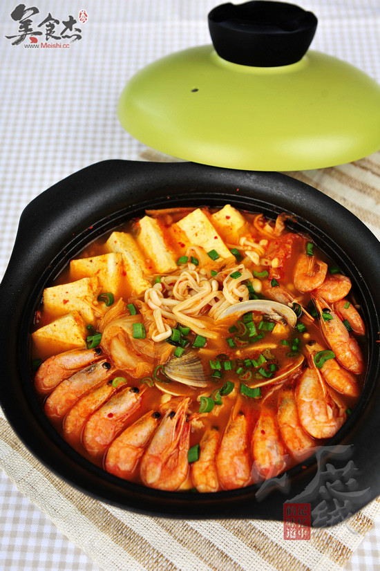 Korean Kimchi Seafood Pot recipe