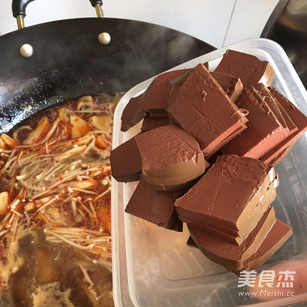 Duck Blood Hot Pot recipe