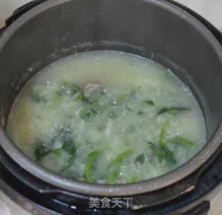 Scallop Bone Watercress Congee recipe