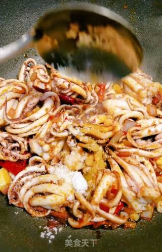Spicy Squid Silk recipe