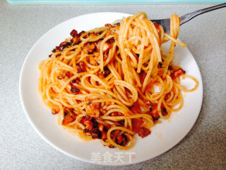 Spaghetti with Mushroom Sauce recipe