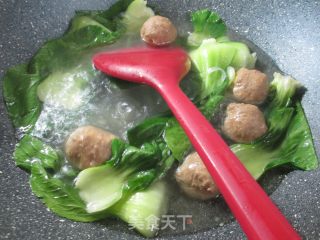 Vegetable Beef Balls Boiled Wide Noodles recipe