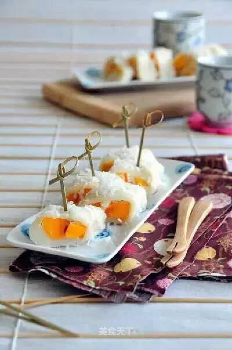 Coconut Mango Sticky Rice Roll Recipe - Simple Chinese Food