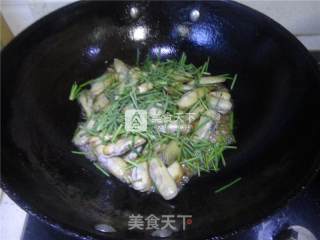 Fried Razor Clams with Leeks recipe