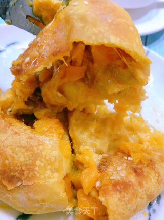 Durian and Mango Brushed Cheese Pie recipe