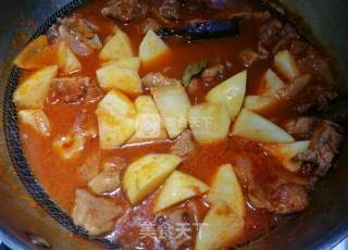 Stewed Beef Brisket with Russian Tomato and Potato recipe