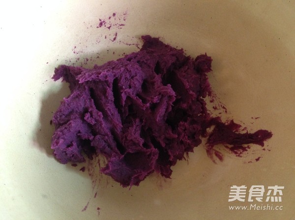 Coconut Purple Sweet Potato Cool Cake recipe