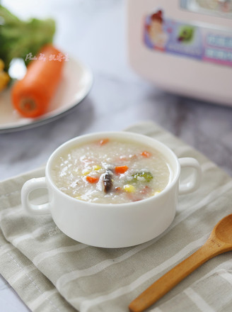 Assorted Ham and Vegetable Porridge recipe