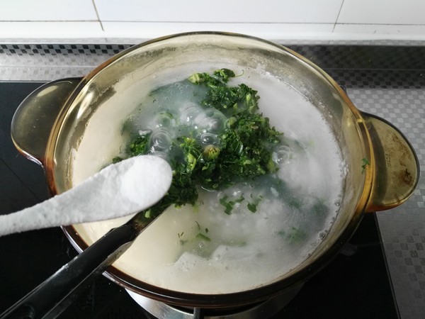 Shepherd's Purse Congee recipe