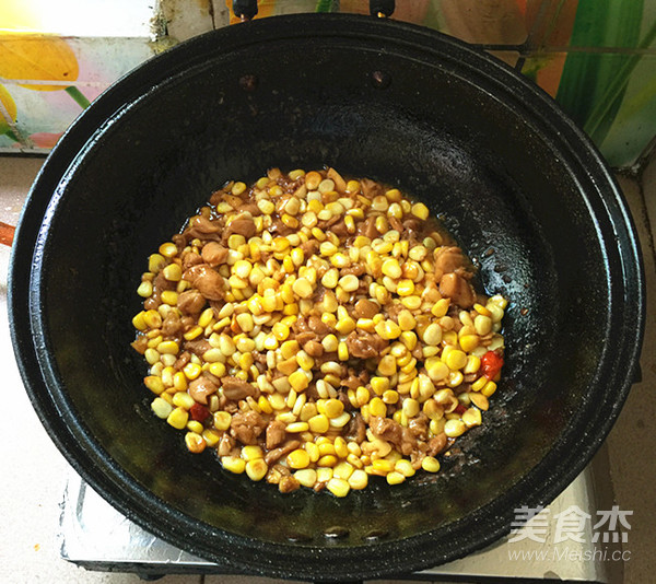 Corn Chicken with Oyster Sauce recipe