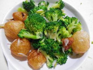 Fried Gluten with Broccoli recipe