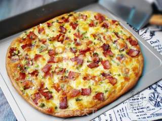 #aca烤明星大赛# Potatoes and Bacon Pizza recipe