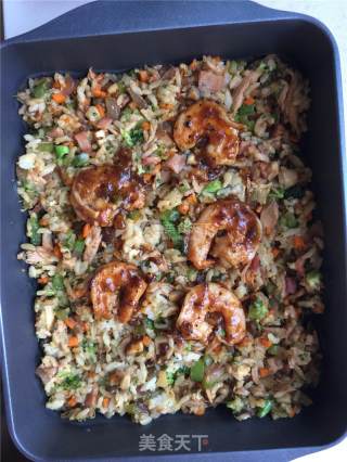 Seafood Baked Rice recipe