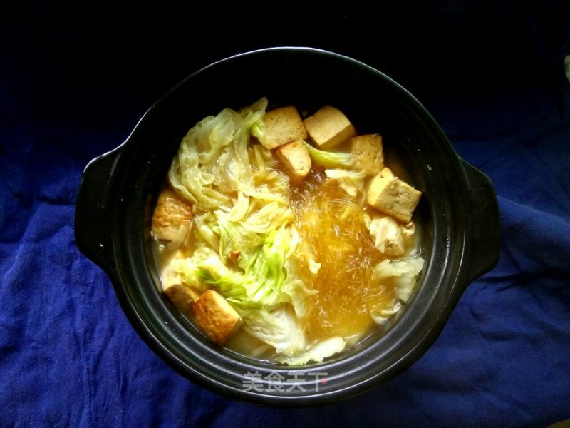 Braised Tofu with Cabbage Vermicelli recipe