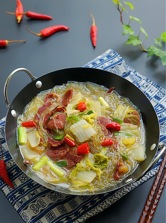 Beef Stew with Cabbage Vermicelli