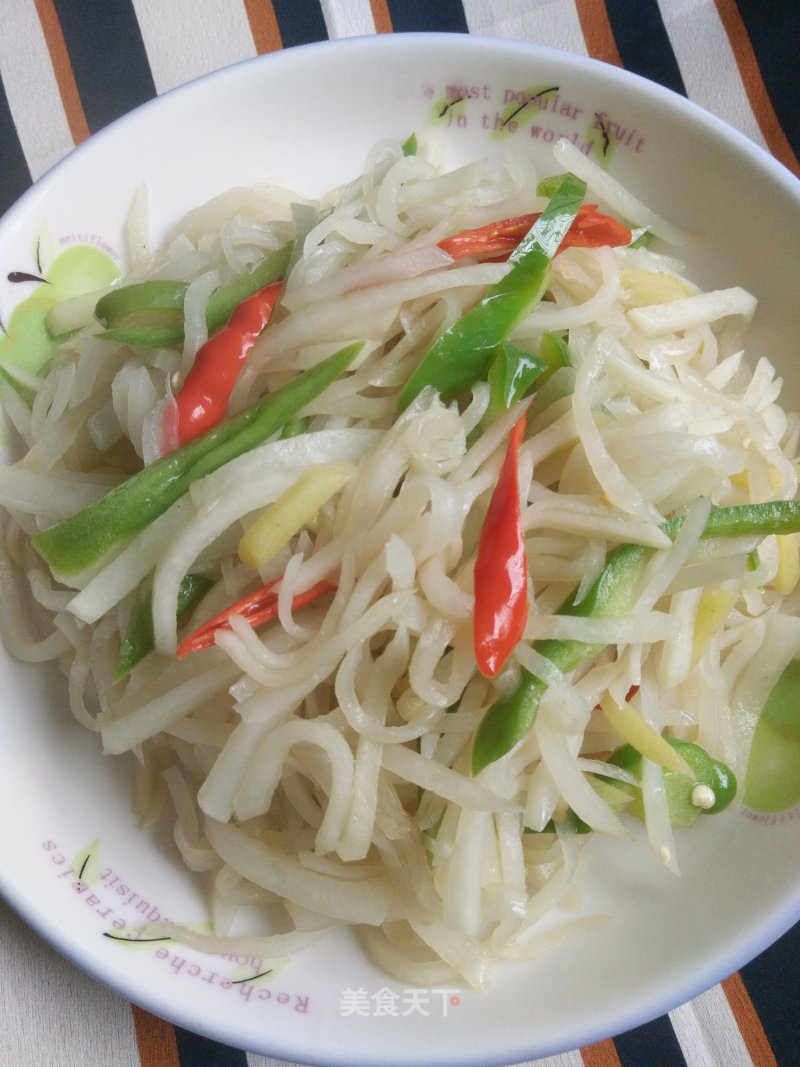 Vegetarian Stir-fried Shredded Radish recipe