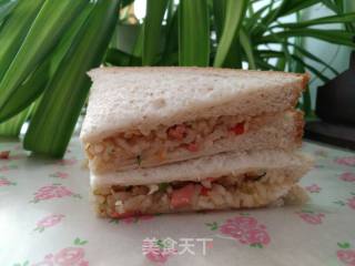 Creative Sandwich-a Gorgeous Transformation of Leftover Rice recipe