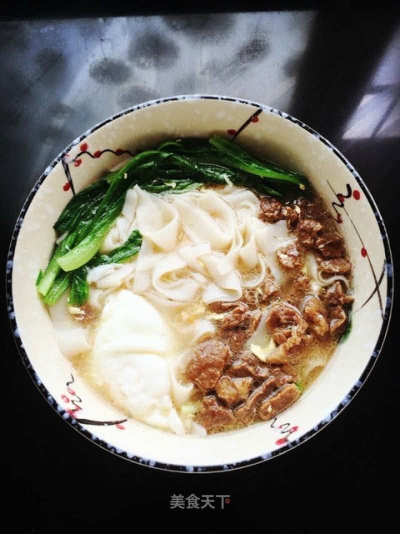 A Bowl of Homemade Beef Noodles, Full of Love recipe