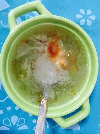 Stewed Tremella with Snow Swallow, Peach Gum and Soap Horn Rice recipe