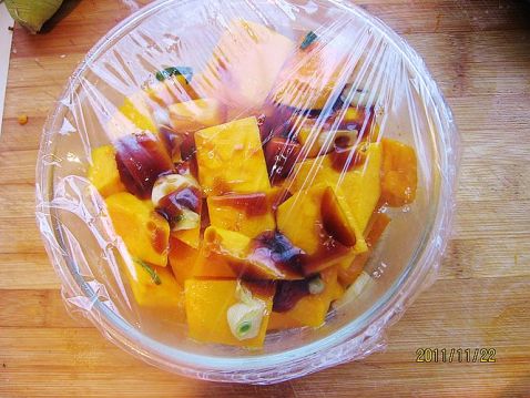 Microwave Pumpkin in Oyster Sauce recipe