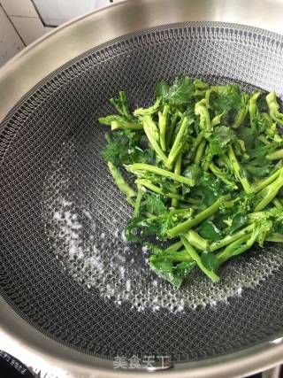 "seafood" Broccoli Sprouts Fried Octopus recipe