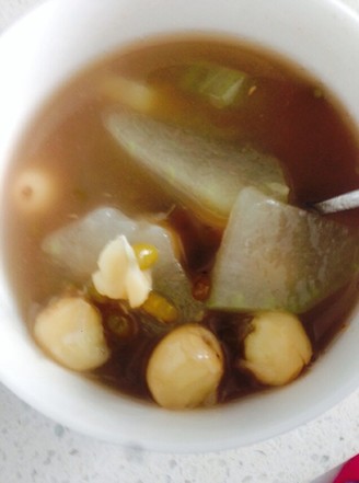 Mung Bean, Lotus Seed and Winter Melon Soup recipe