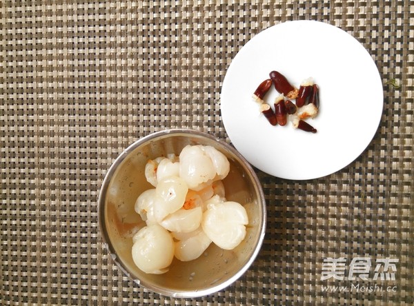 Lychee Anchovy Shrimp recipe