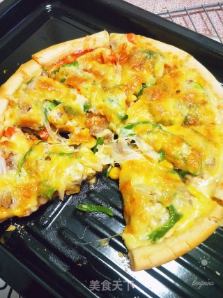 Beef Mixed Vegetable Pizza recipe