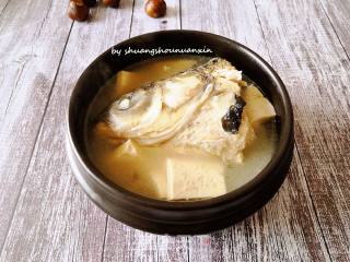 #豆腐# Chuanxiong Fish Head Tofu Soup recipe