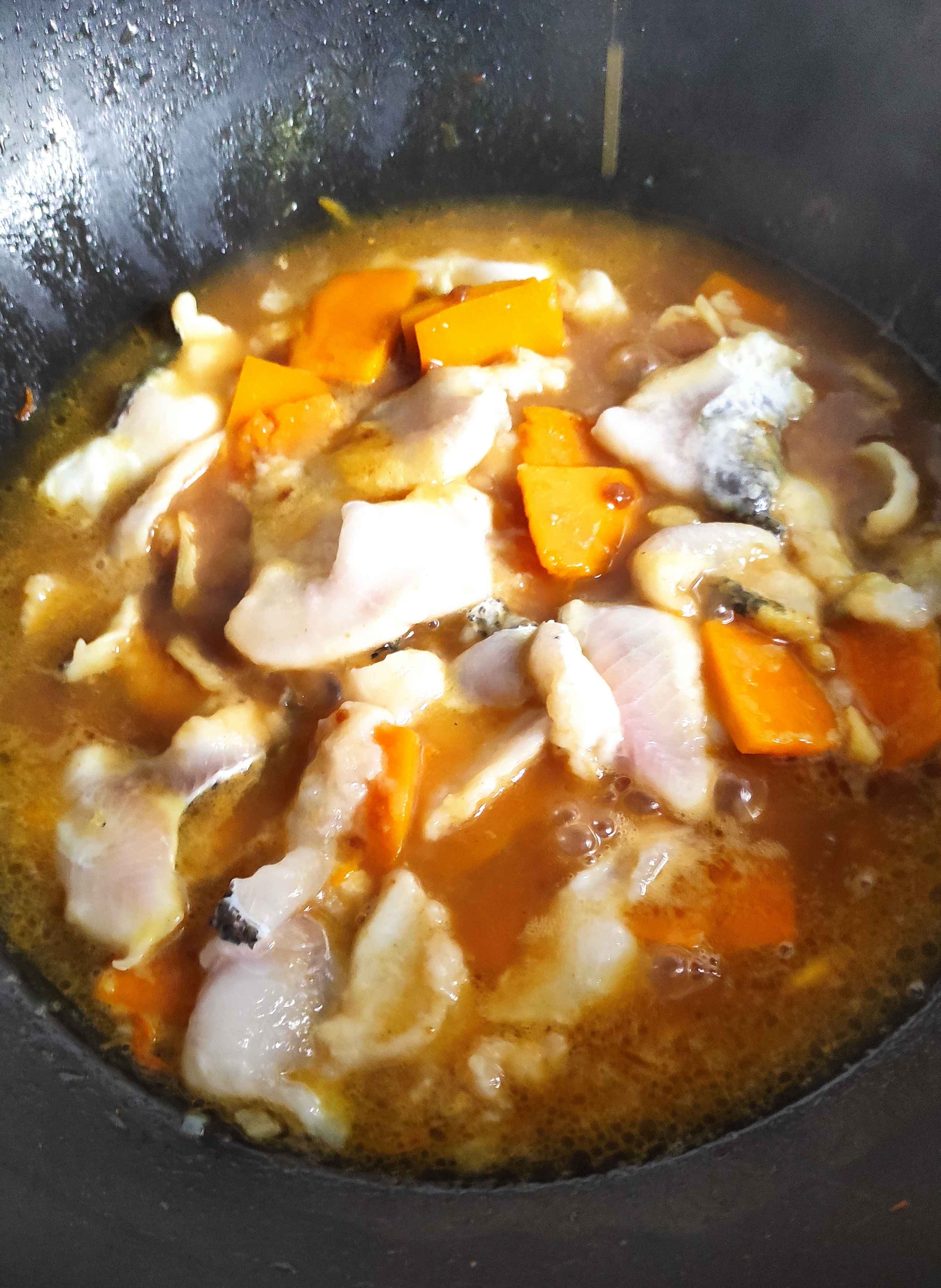 Super Super Delicious Pumpkin Curry Fish Fillet recipe