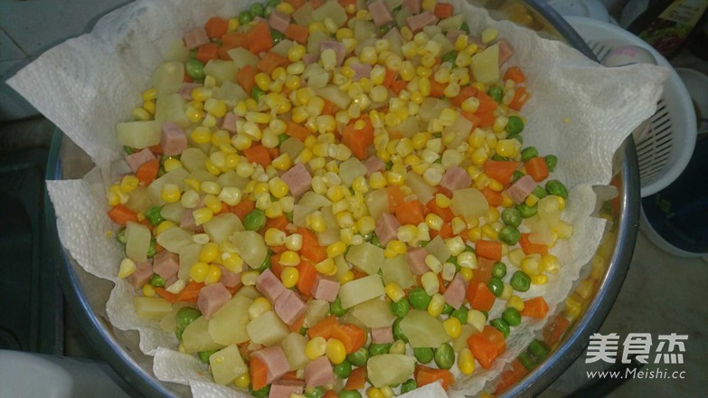 Colorful Fruit and Vegetable Salad recipe