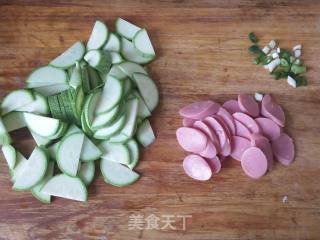 Zucchini Fried Sausage recipe