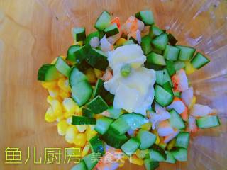 Sea Shrimp and Avocado Salad──private Dish of Fish Kitchen recipe