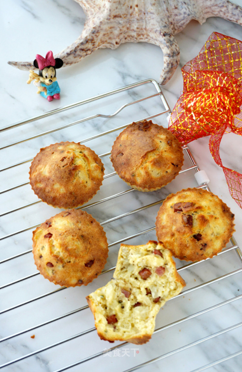 #四session Baking Contest and is Love to Eat Festival#parmesan Sausage Potato Muffins recipe