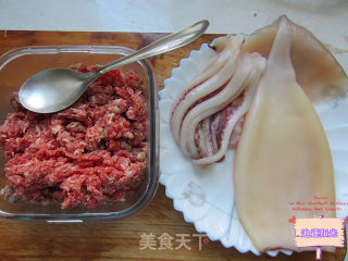 Beef Stuffed Squid recipe