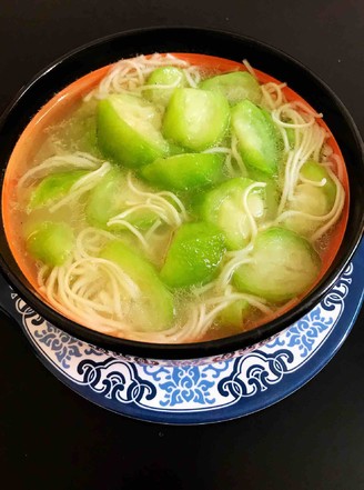 Loofah Clear Noodle Soup recipe