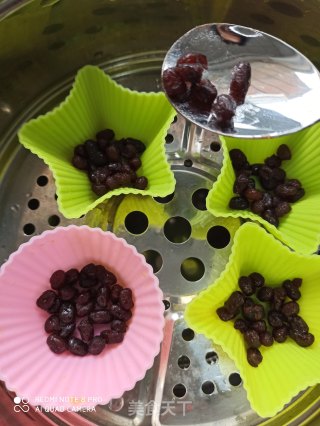 Pumpkin Glutinous Rice Pink Bean Cake recipe