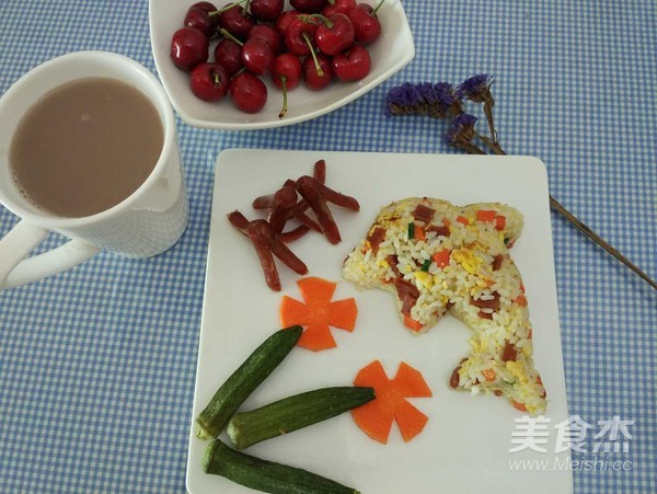 Fried Rice with Dried Pork recipe